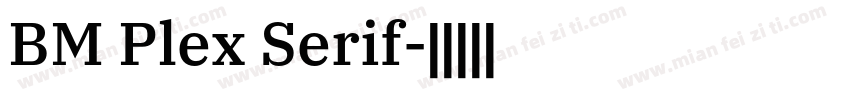 BM Plex Serif字体转换